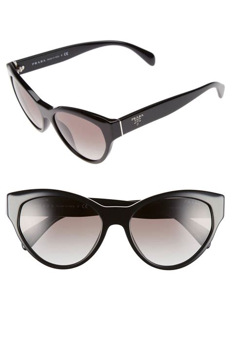 prada 55mm geo round cat eye sunglasses|Prada 55mm Gradient Cat Eye Sunglasses .